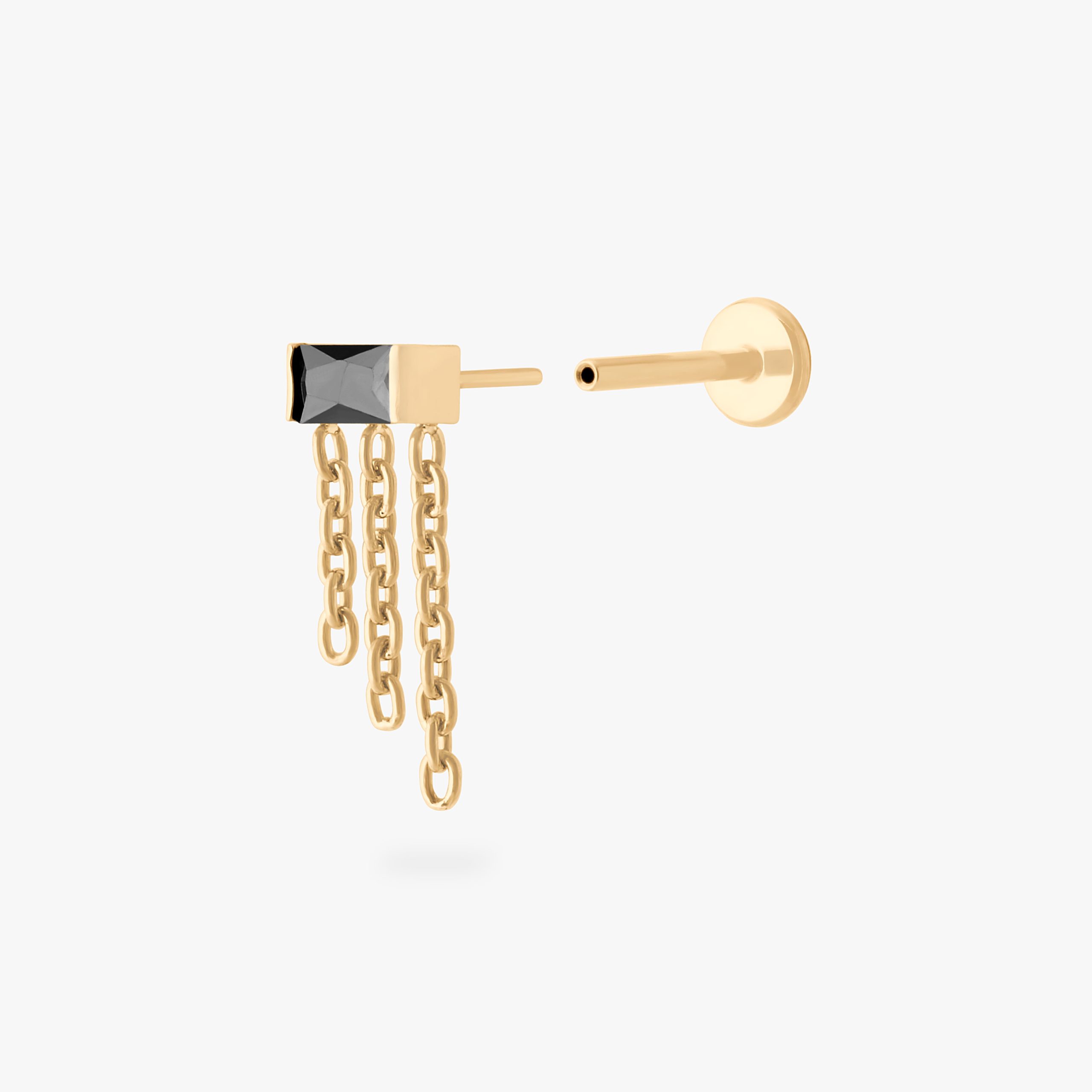Chain Baguette Flatback Stud - Image 18