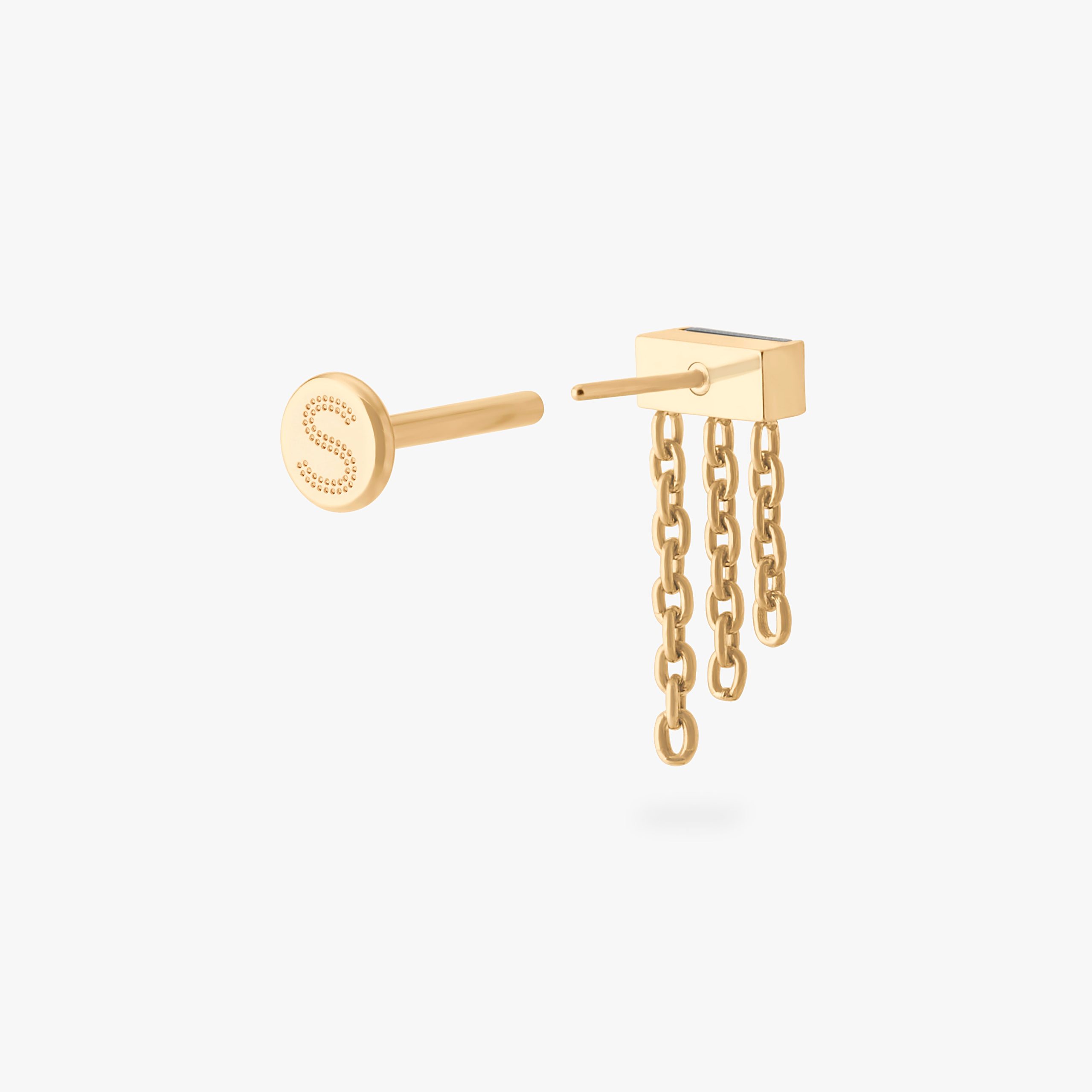 Chain Baguette Flatback Stud - Image 19