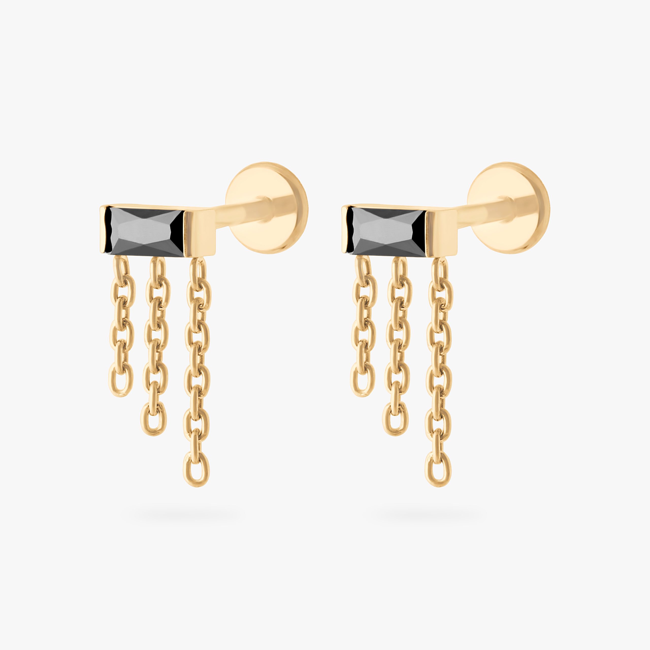 Chain Baguette Flatback Stud - Image 20