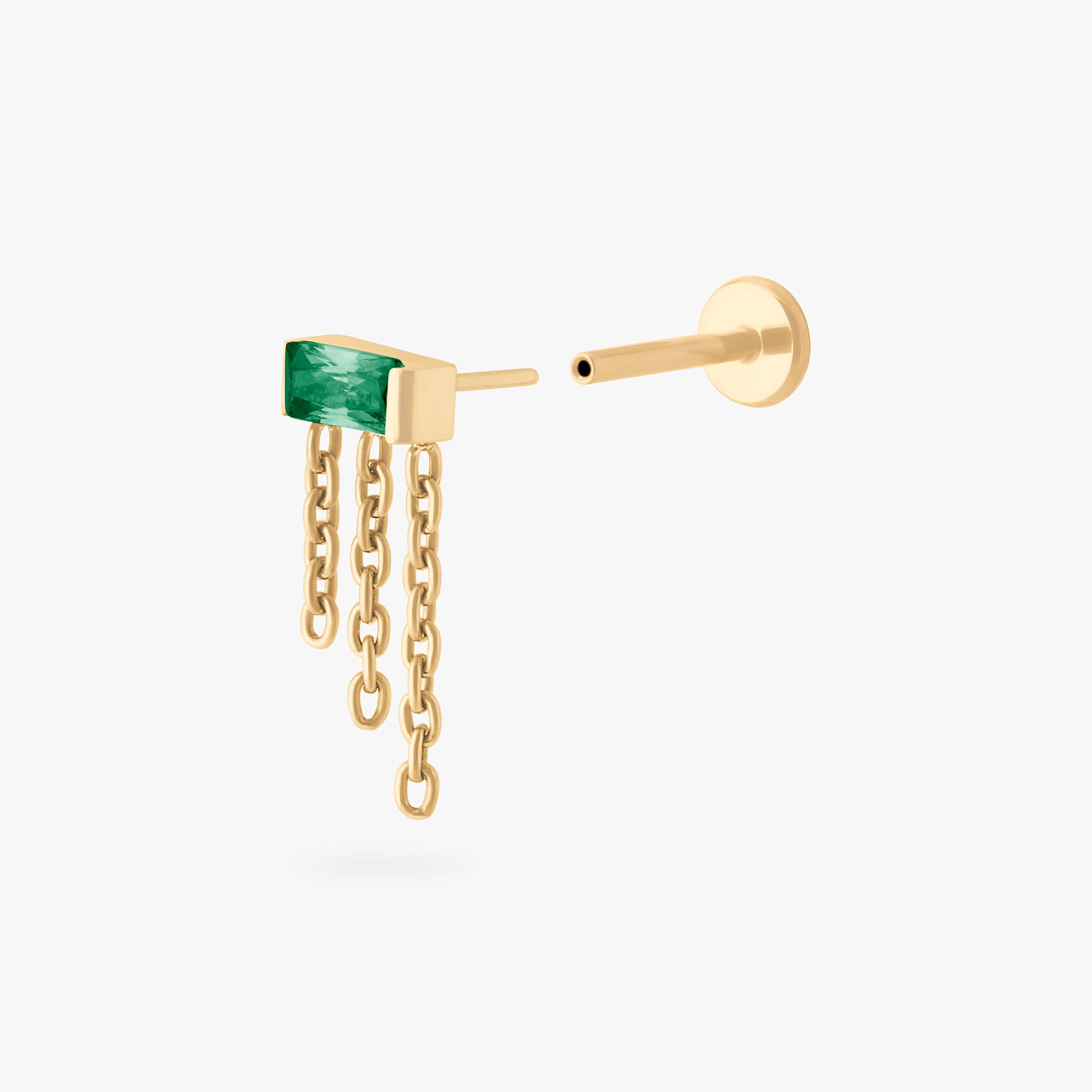 Chain Baguette Flatback Stud - Image 13