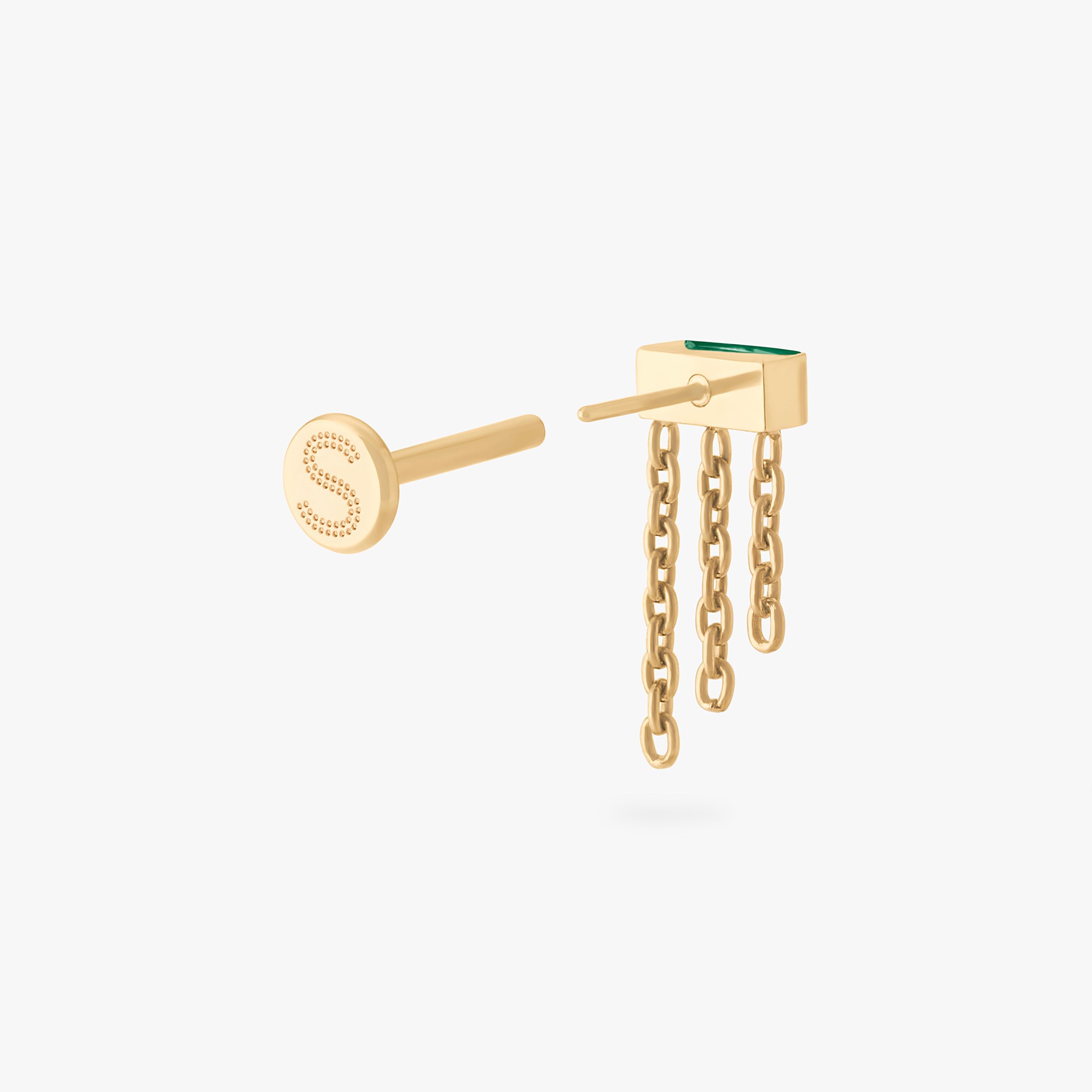 Chain Baguette Flatback Stud - Image 14