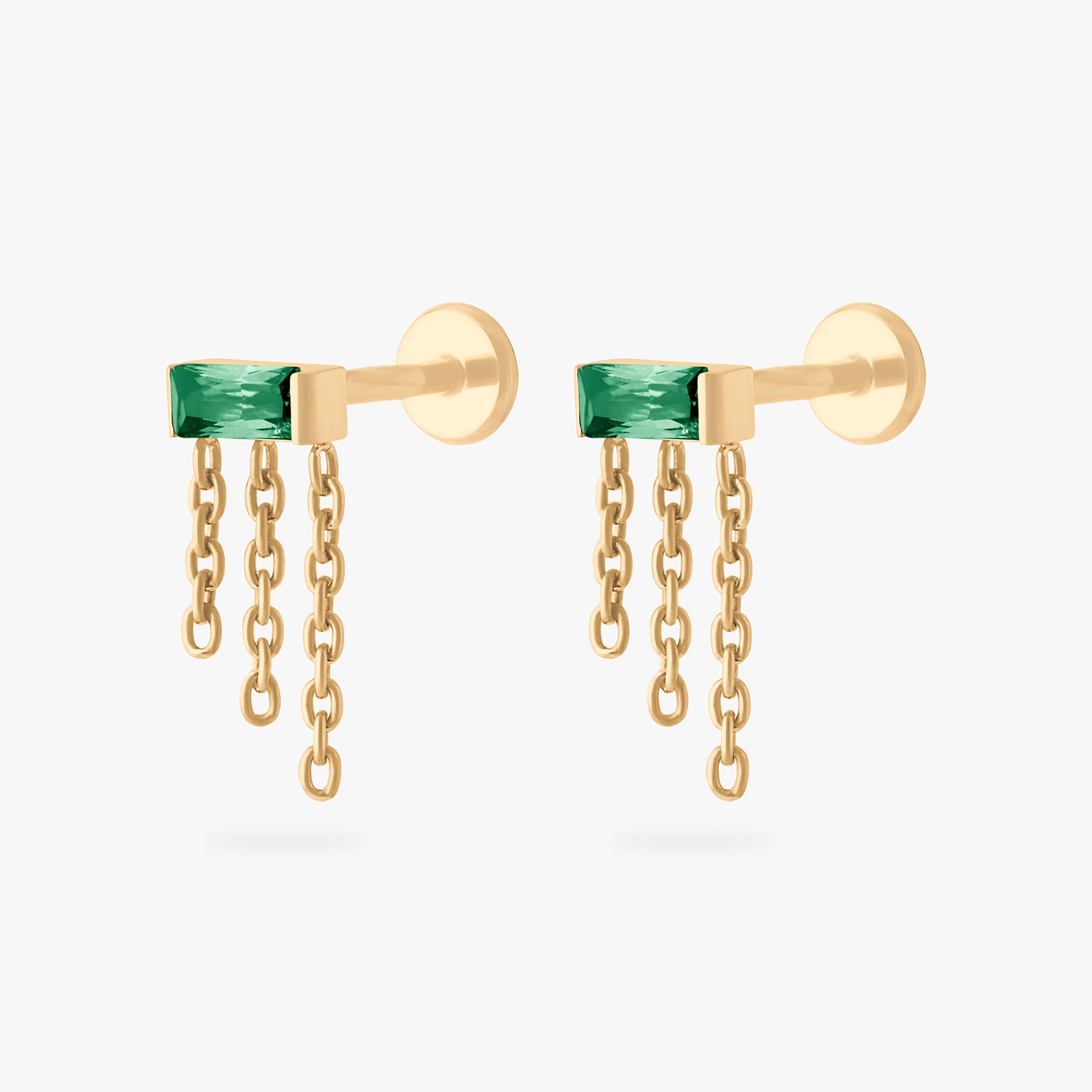 Chain Baguette Flatback Stud - Image 15
