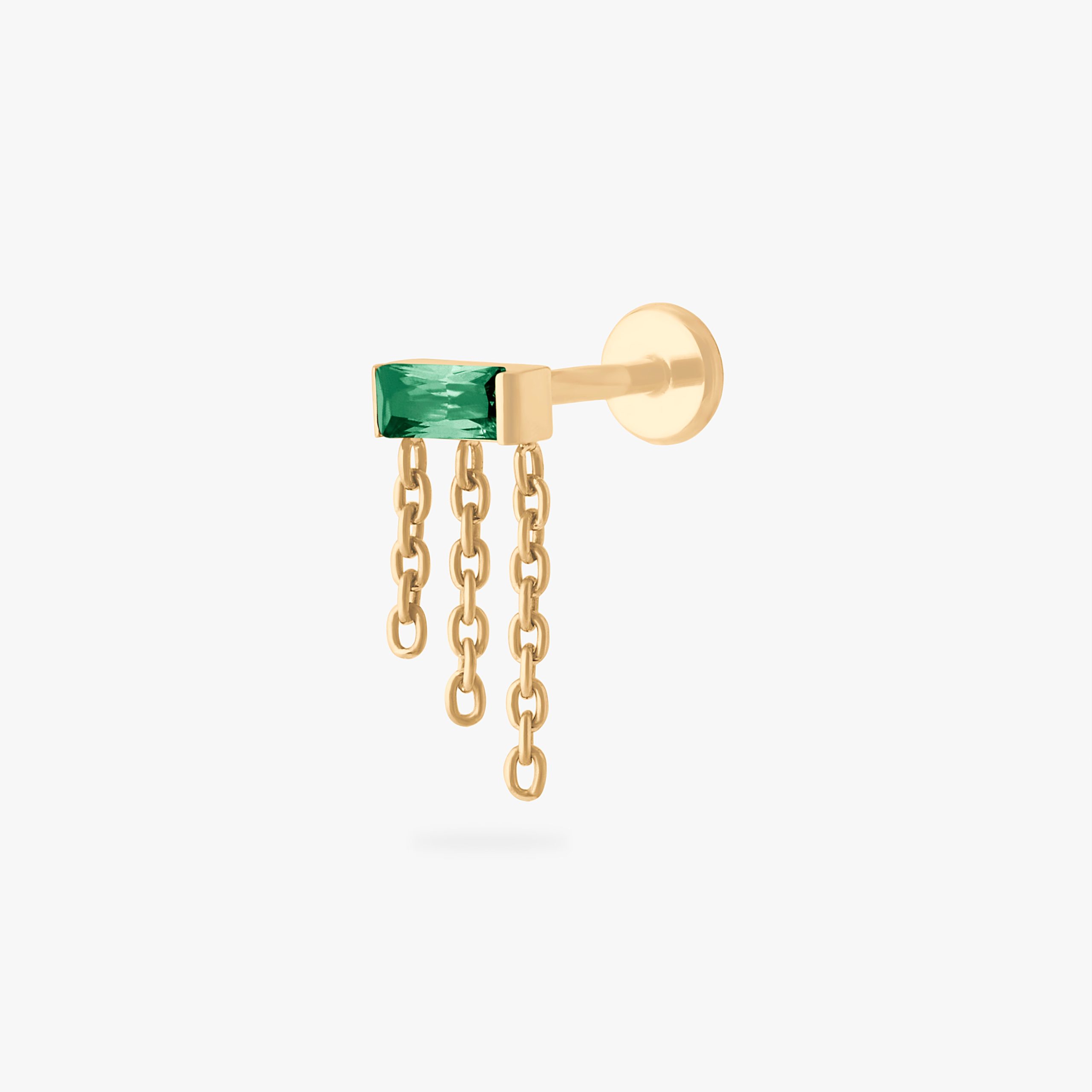 Chain Baguette Flatback Stud - Image 11