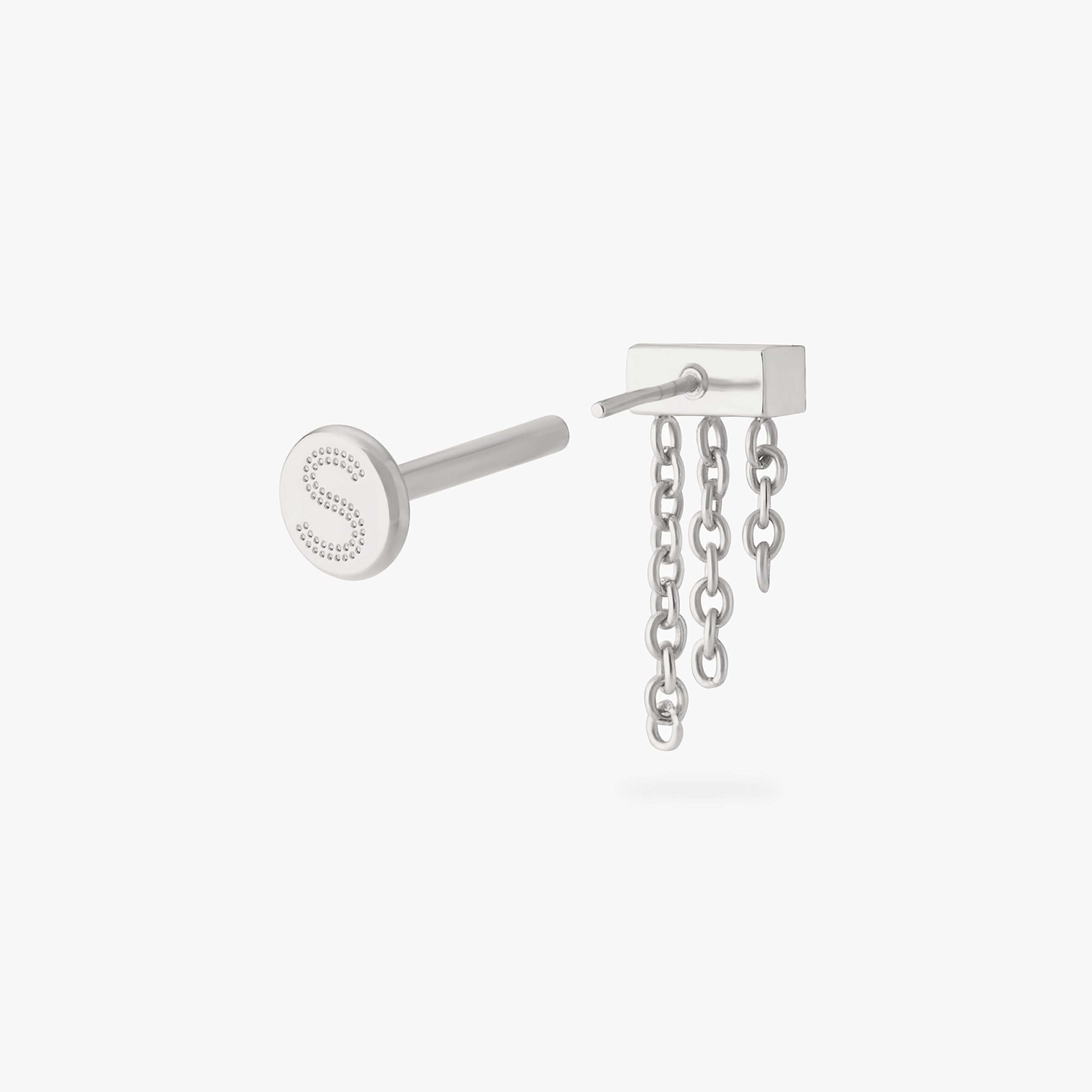 Chain Baguette Flatback Stud - Image 9