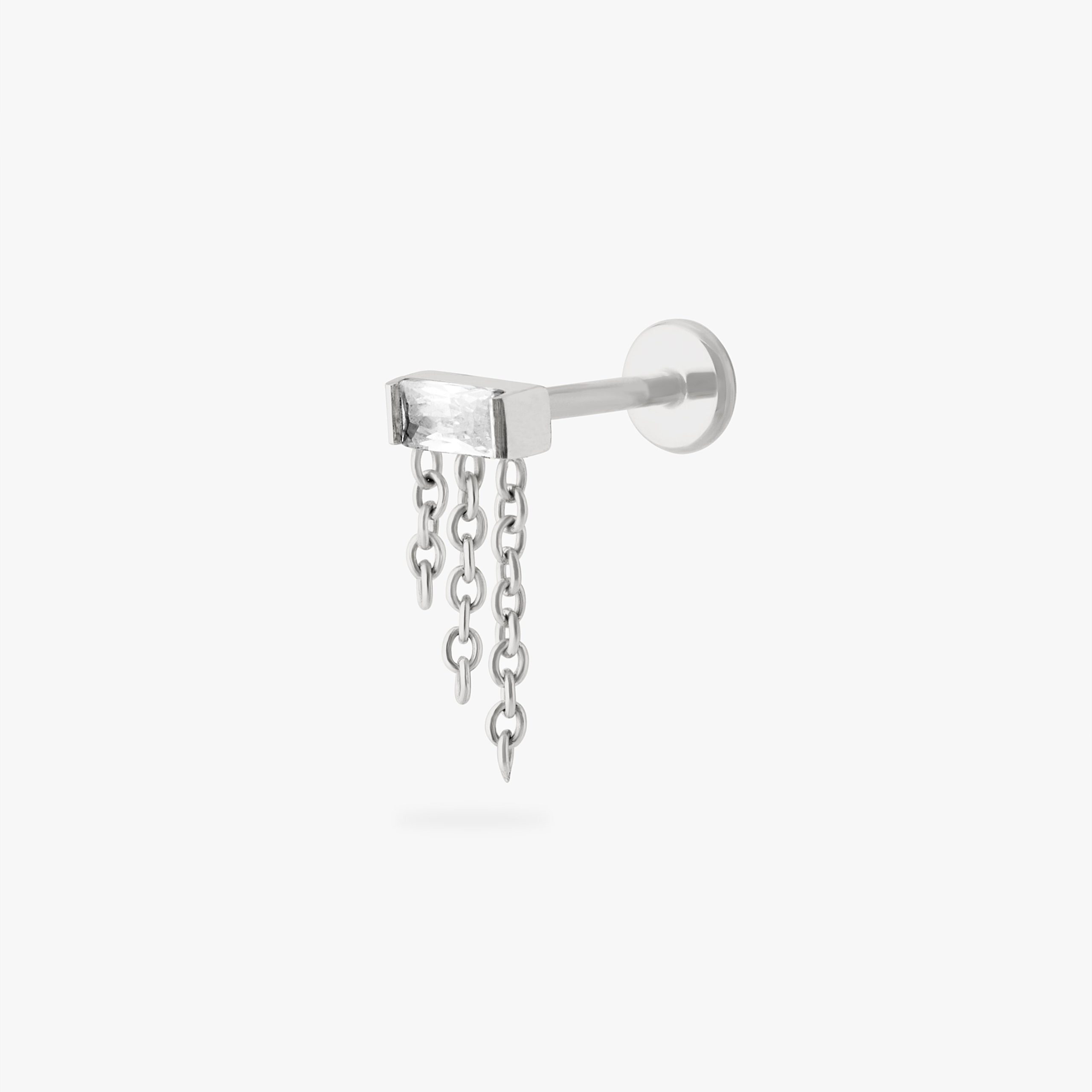 Chain Baguette Flatback Stud - Image 6