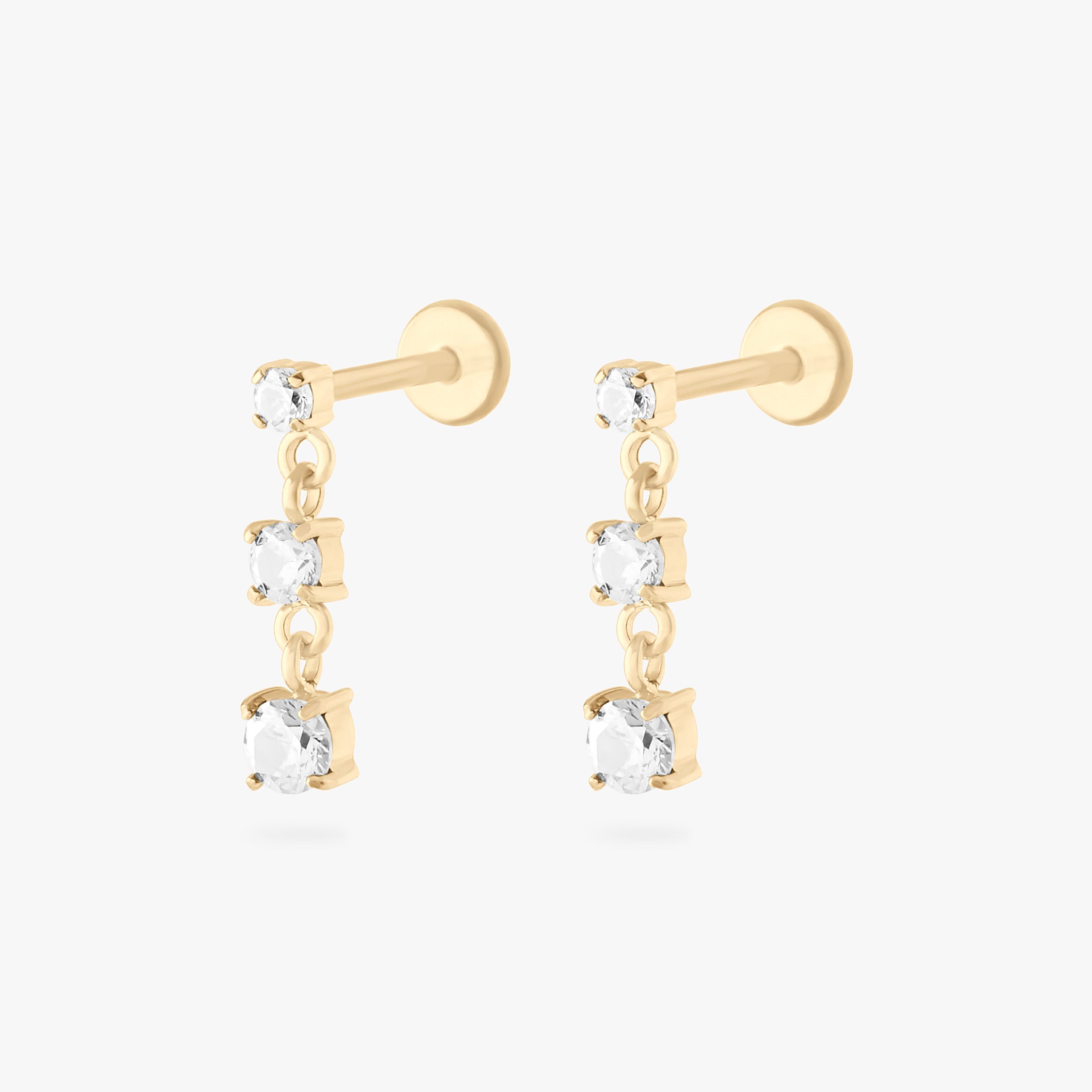 CZ Drip Flatback Stud - Image 7