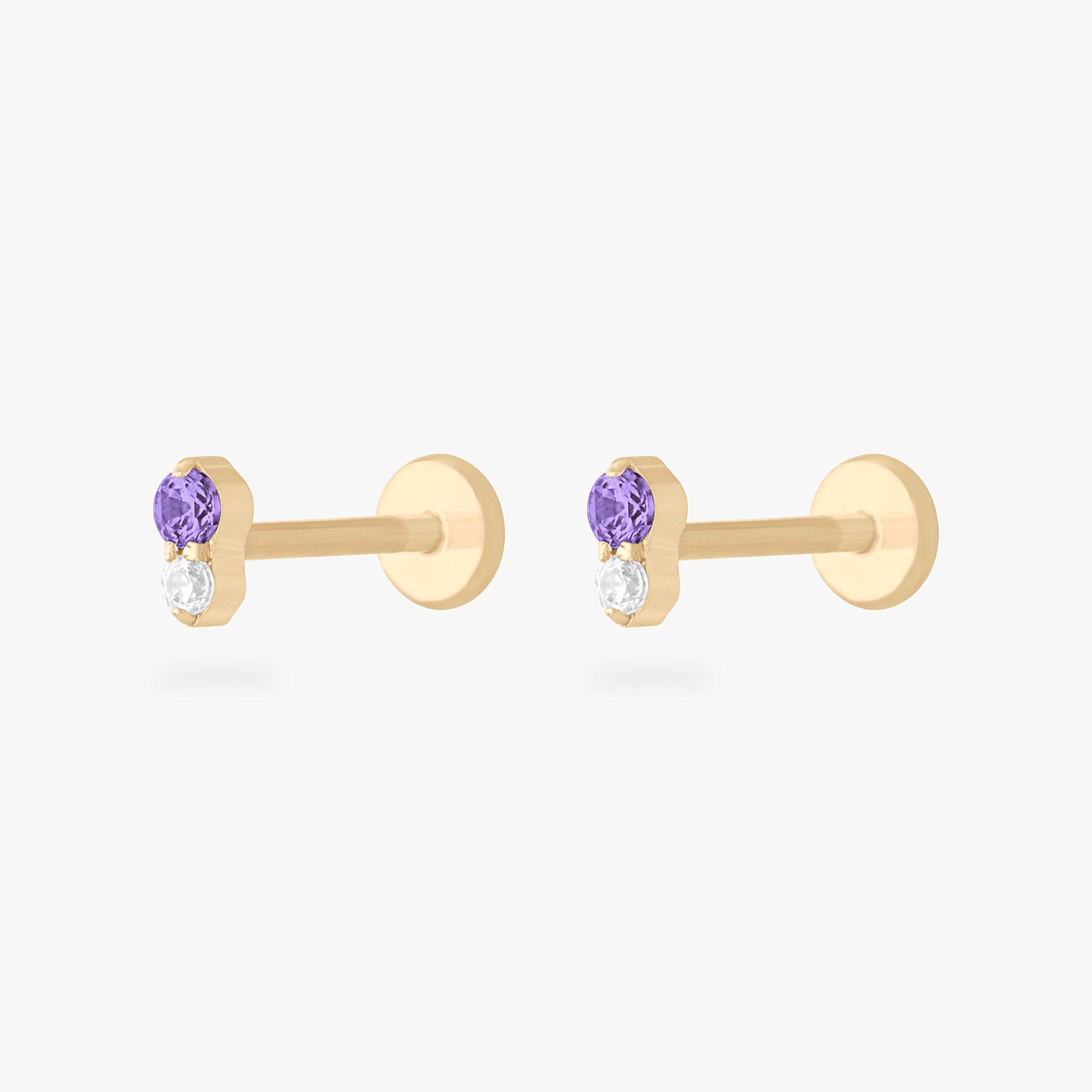 Stacked CZ Flatback Stud - Image 13