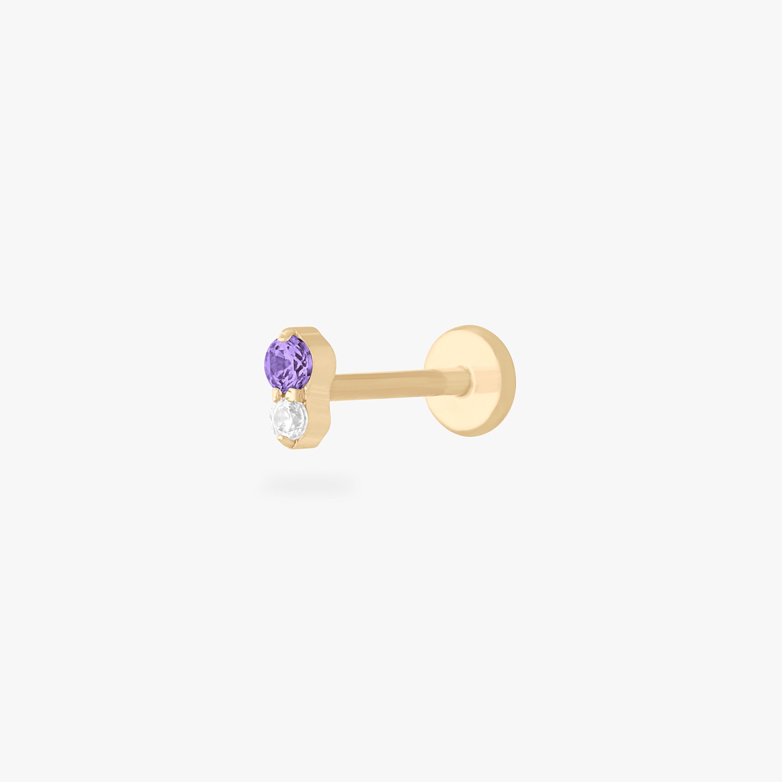 Stacked CZ Flatback Stud - Image 8