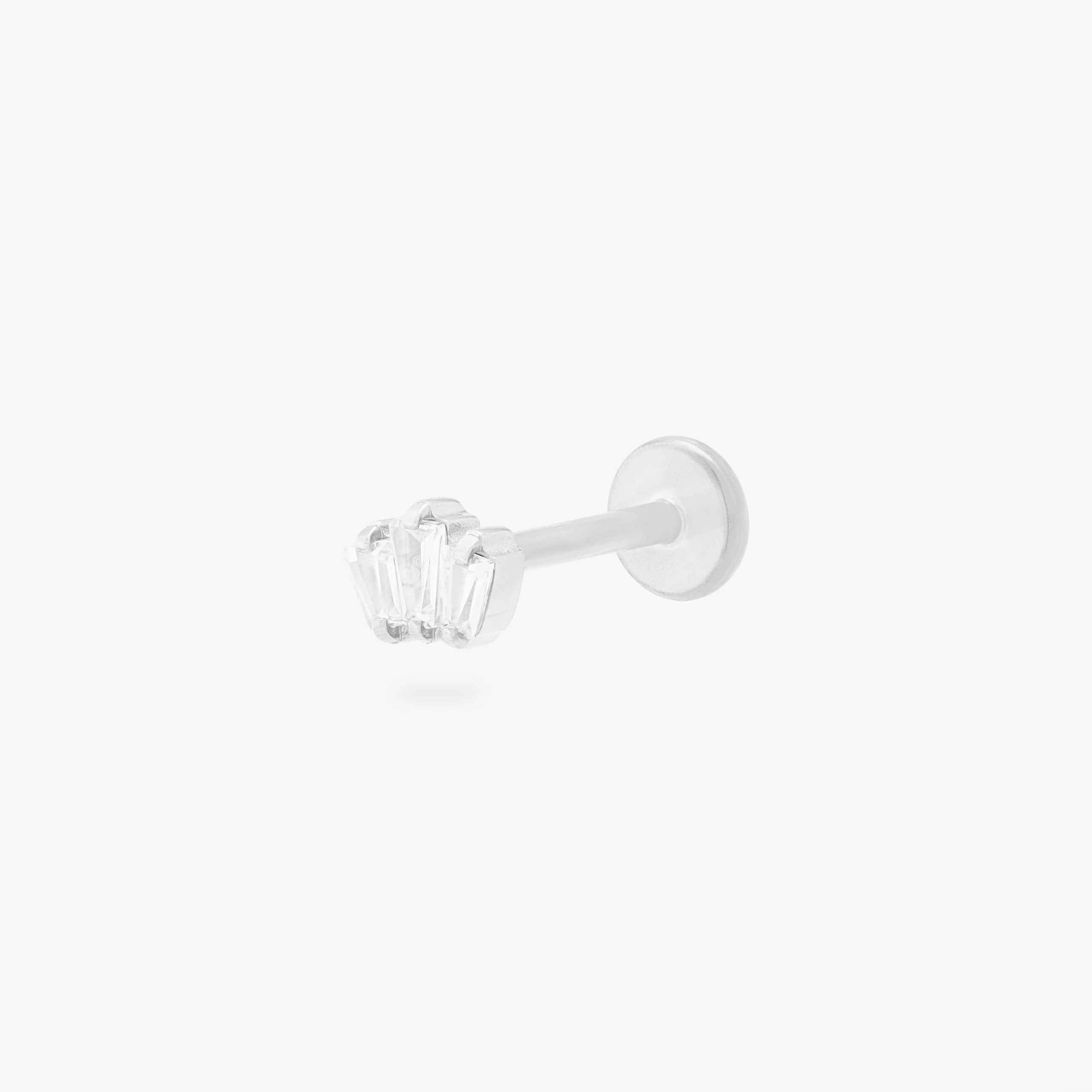 Micro Crown Baguette Flatback Stud - Image 7
