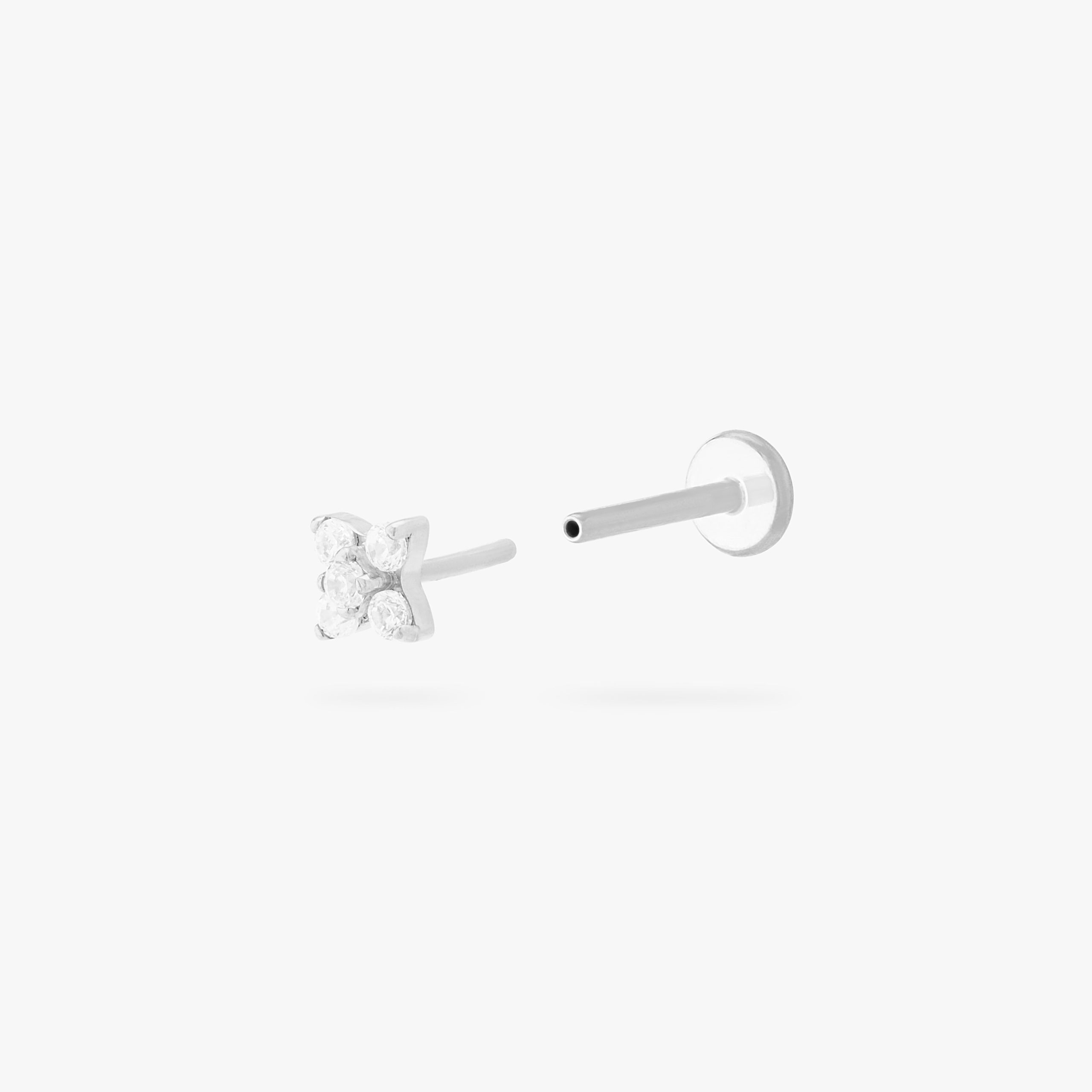 Pave X Flatback Stud - Image 9