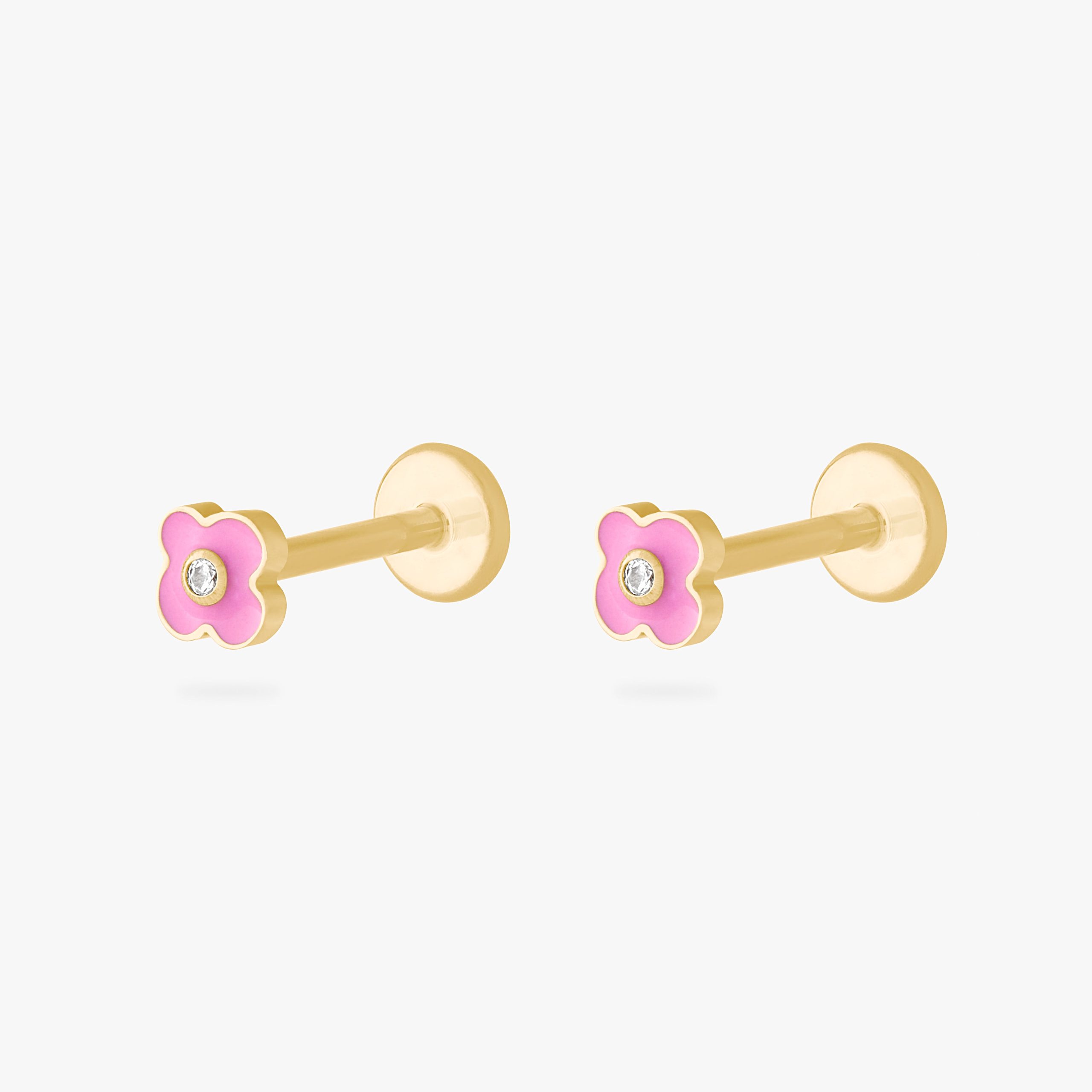 Enamel Flower Flatback Stud - Image 5
