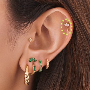 Alternative view of Micro Marquise Dangle Flatback Stud