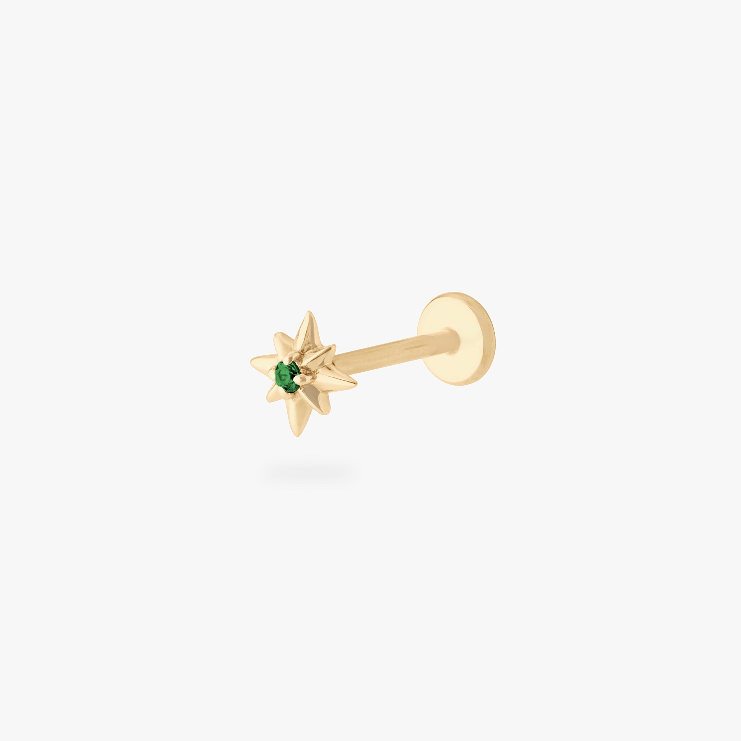 14K Twinkle Star Flatback Stud - Image 6