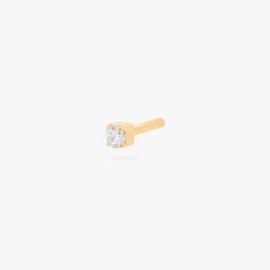 Alternative view of Gold Mini CZ Flatback Post