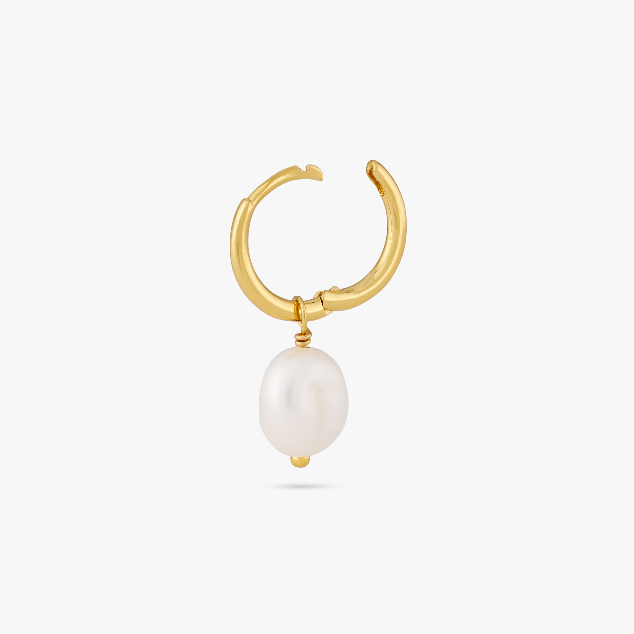 Baroque Pearl Huggie - Image 3