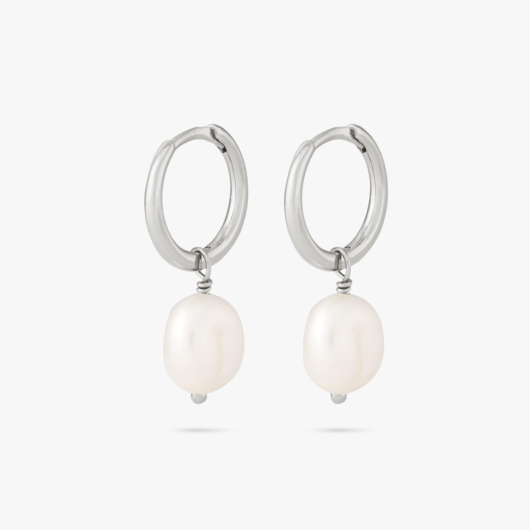 Baroque Pearl Huggie - Image 8