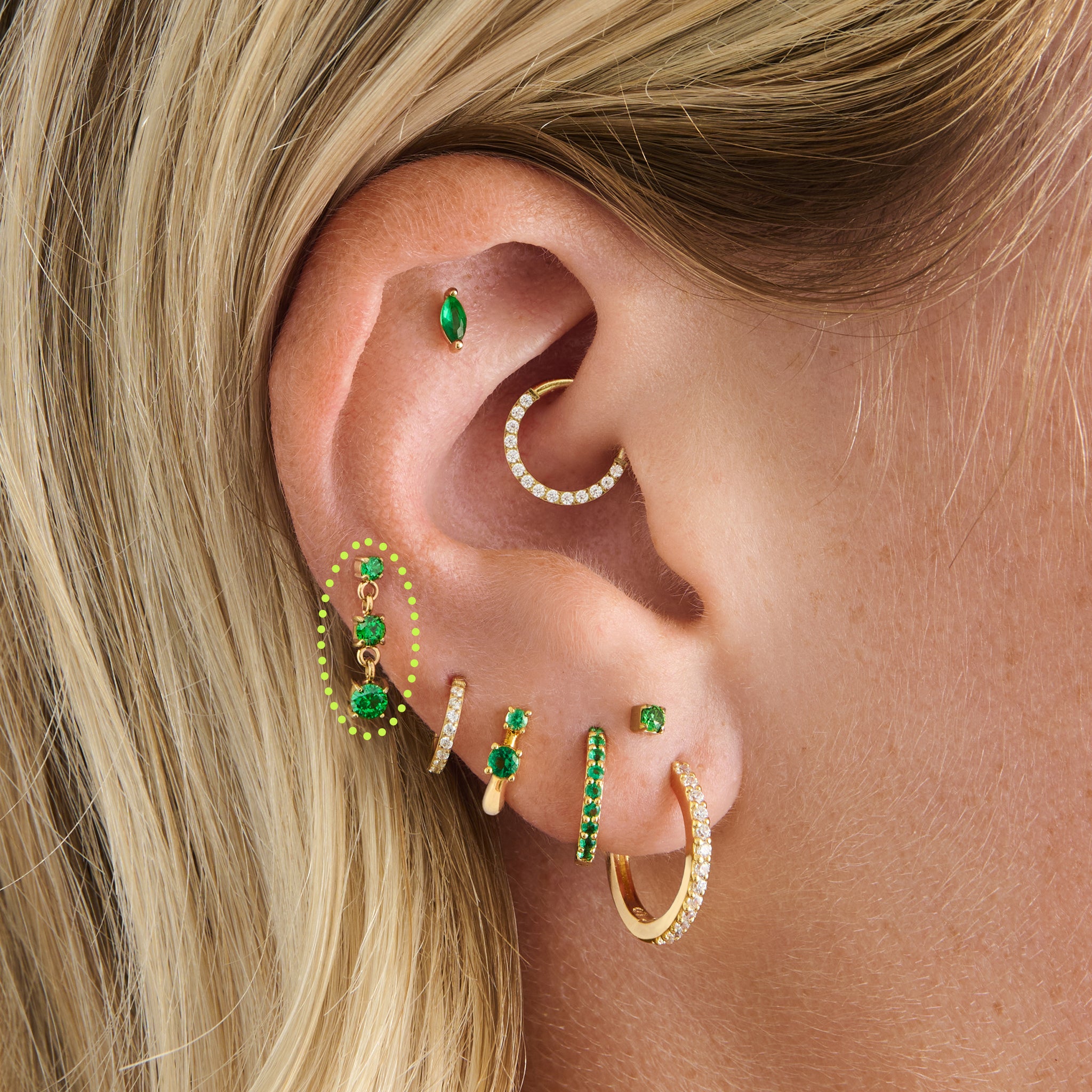 CZ Drip Flatback Stud - Image 8