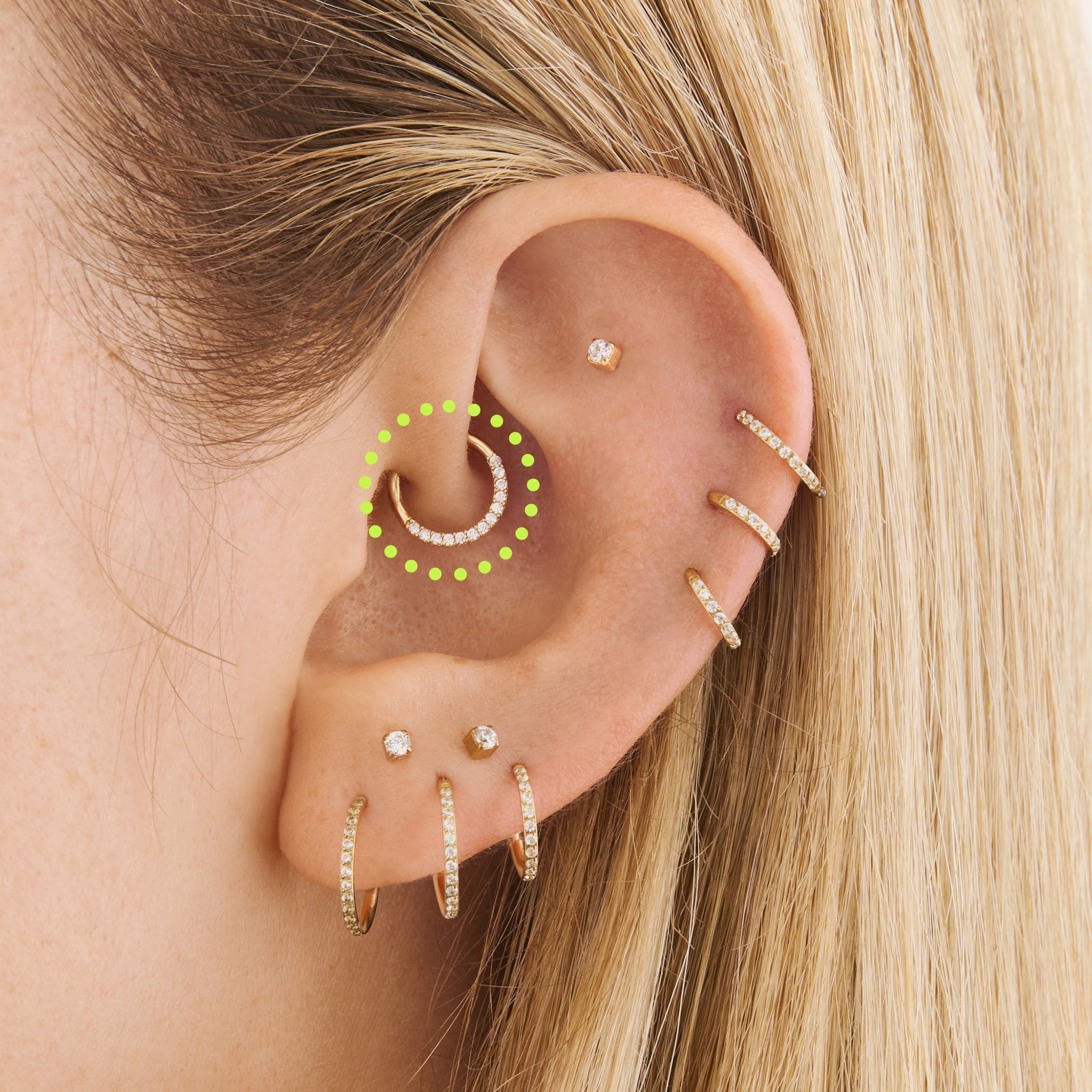 8mm Front Set Pave Clicker - Image 2