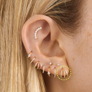 Alternative view of 8mm Triple Pave Clicker