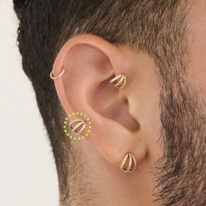 Alternative view of 6mm Triple Pave Clicker