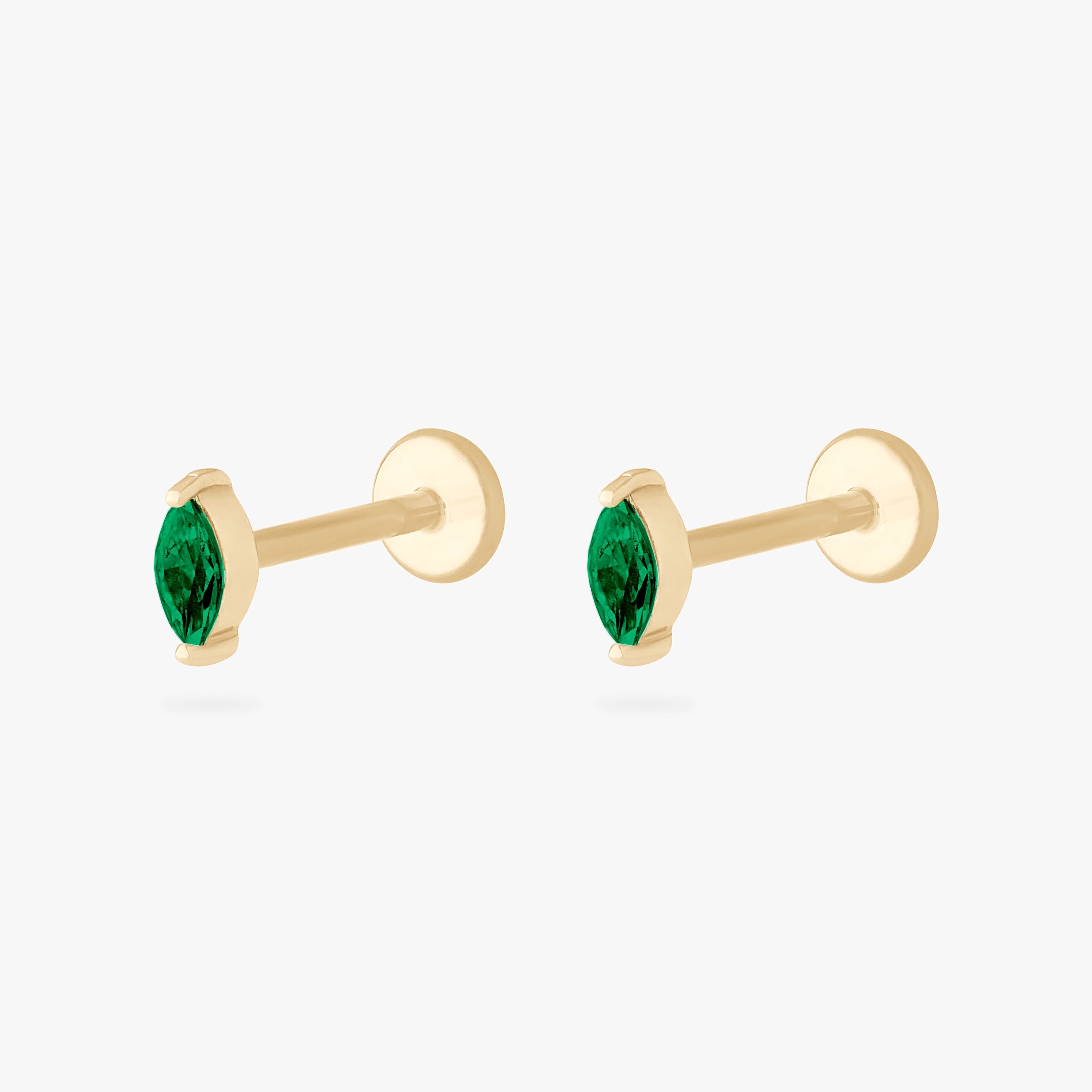 14K Marquise Flatback - Image 12