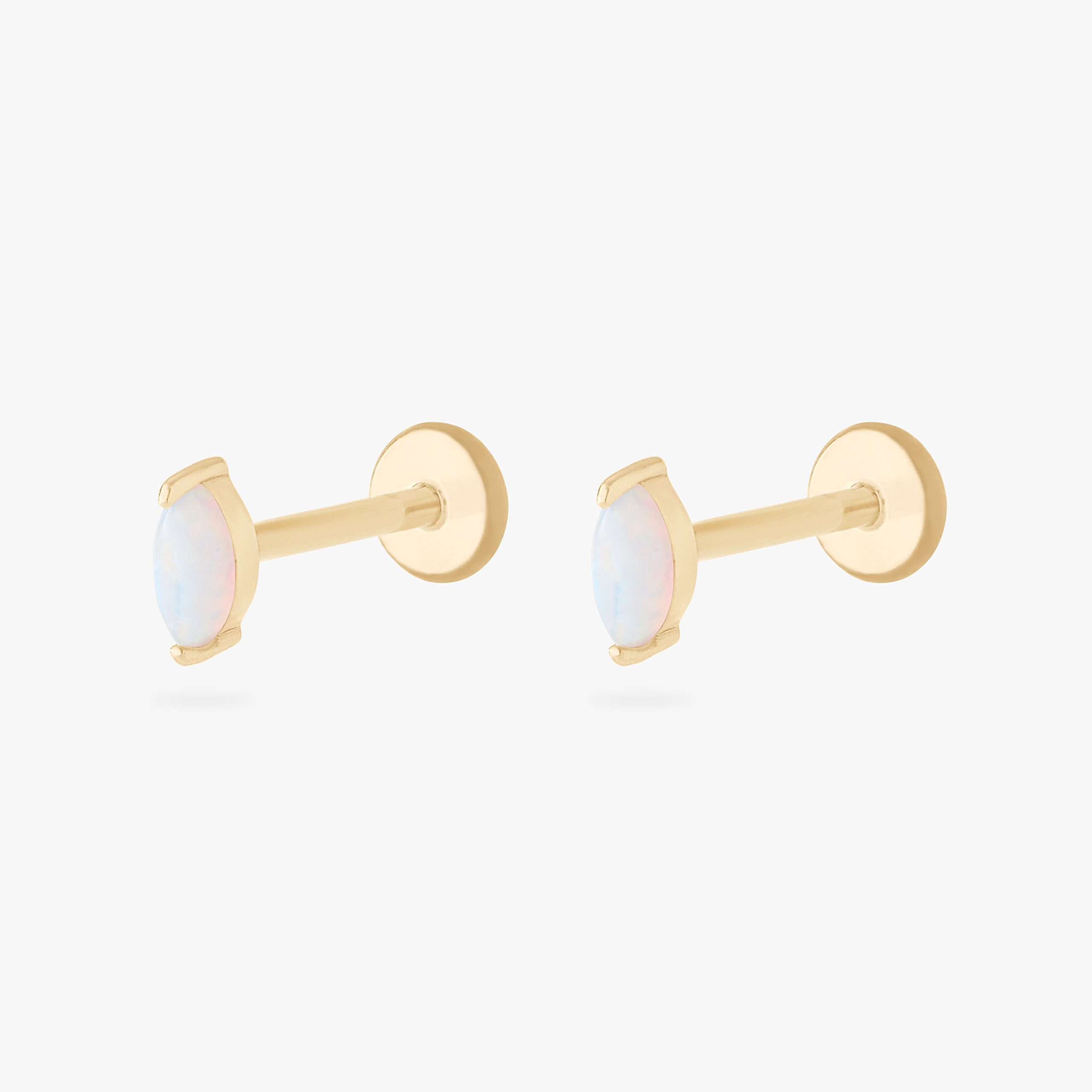 14K Marquise Opal Flatback - Image 6