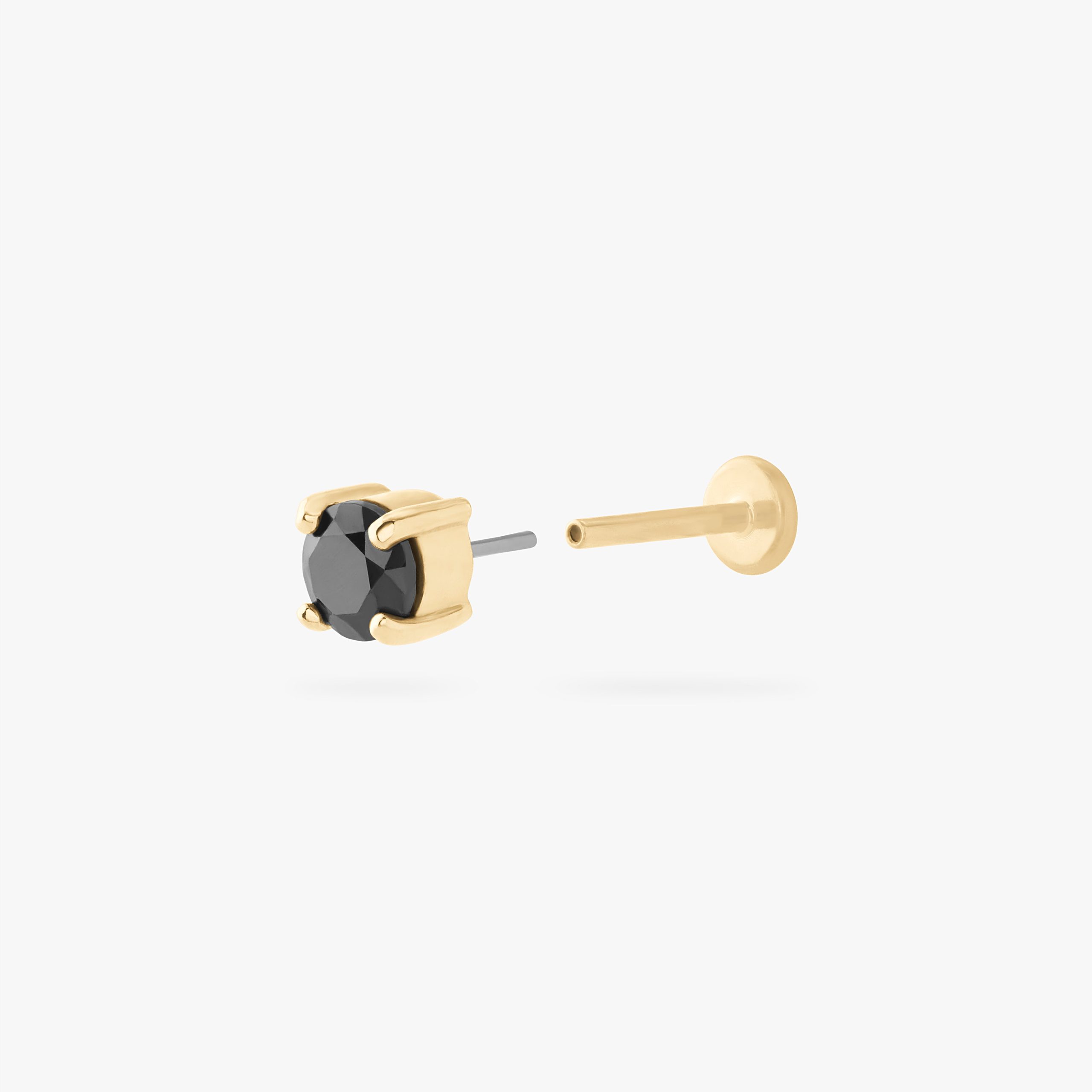 14K CZ 4mm Flatback - Image 9