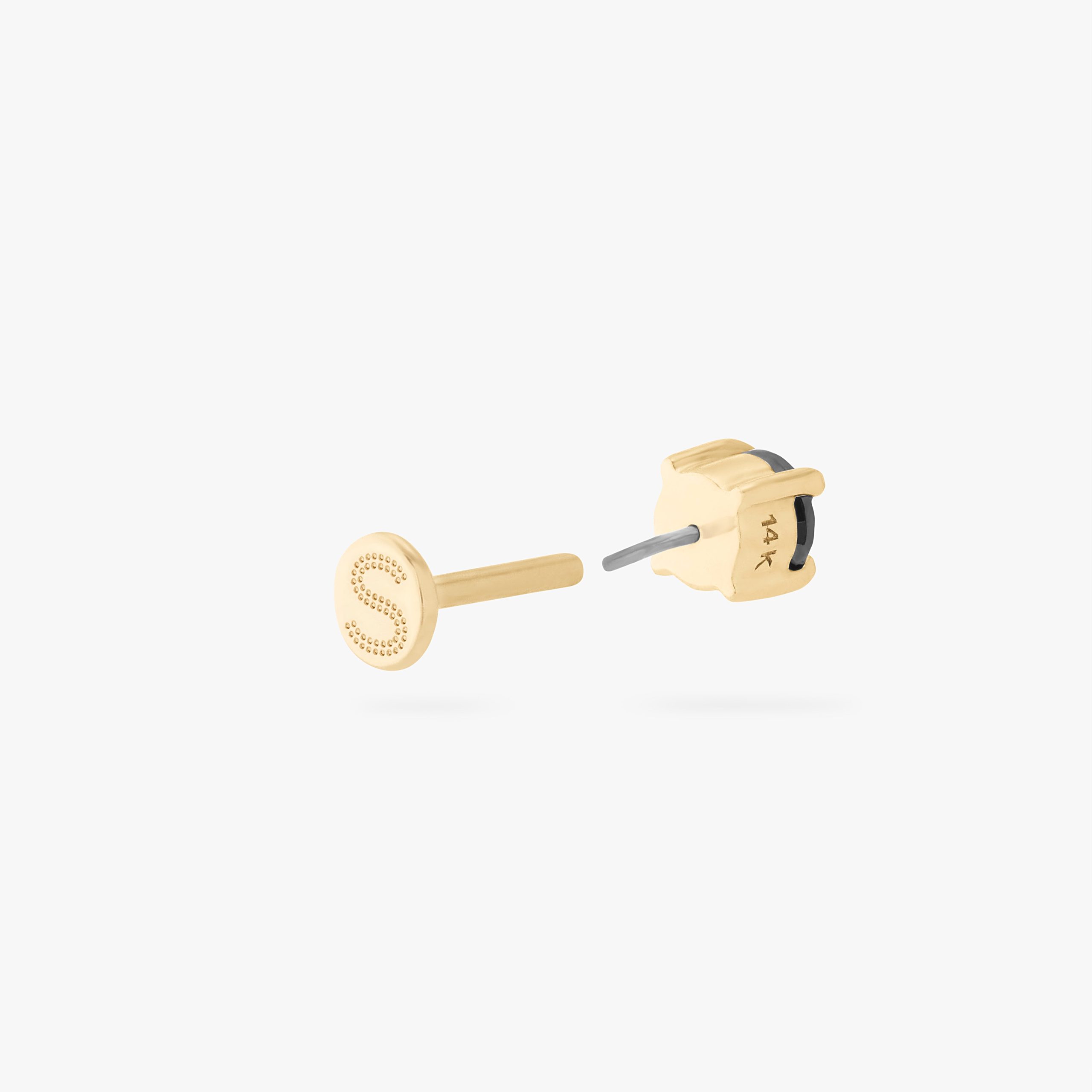 14K CZ 4mm Flatback - Image 11