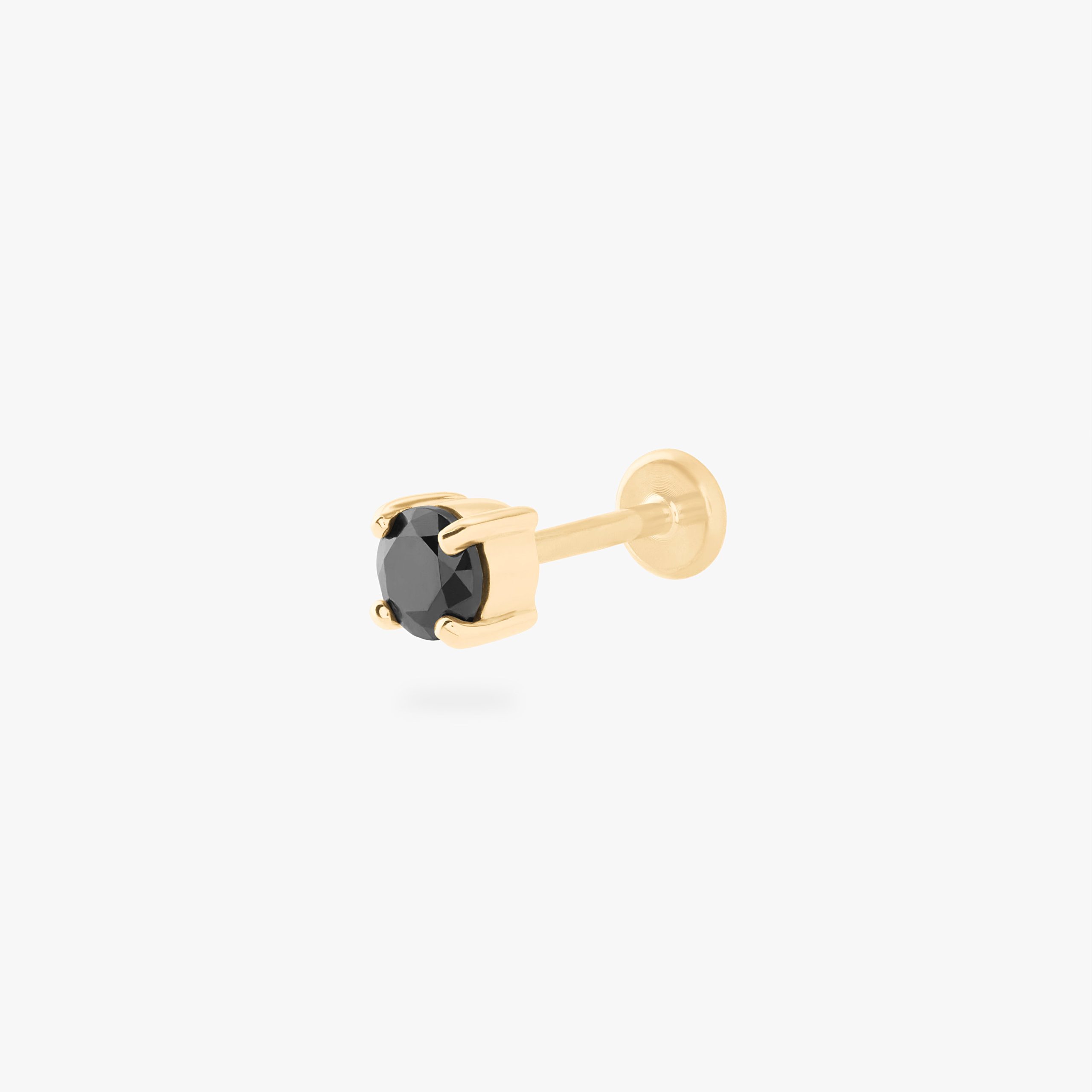 14K CZ 4mm Flatback - Image 7