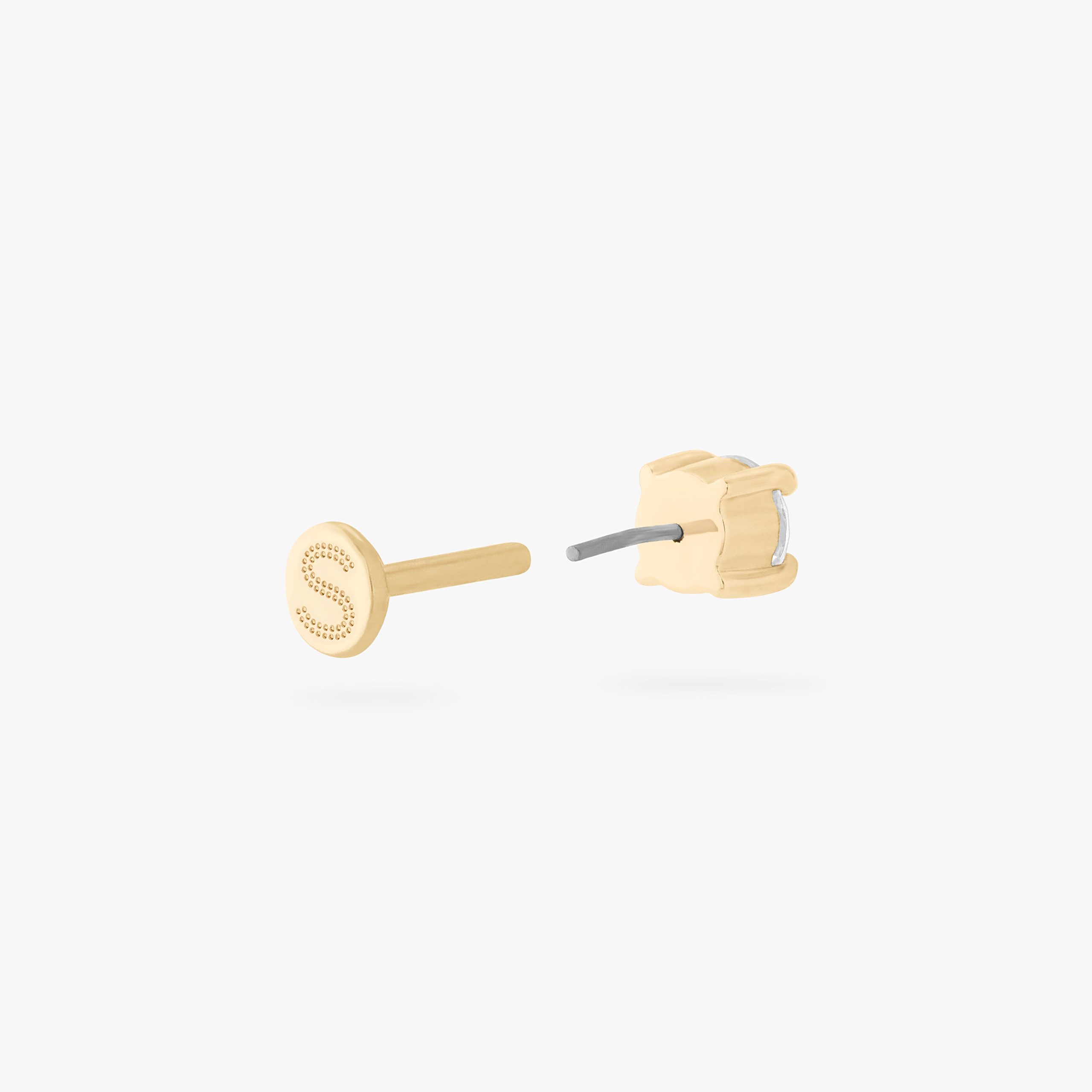 14K CZ 4mm Flatback - Image 5