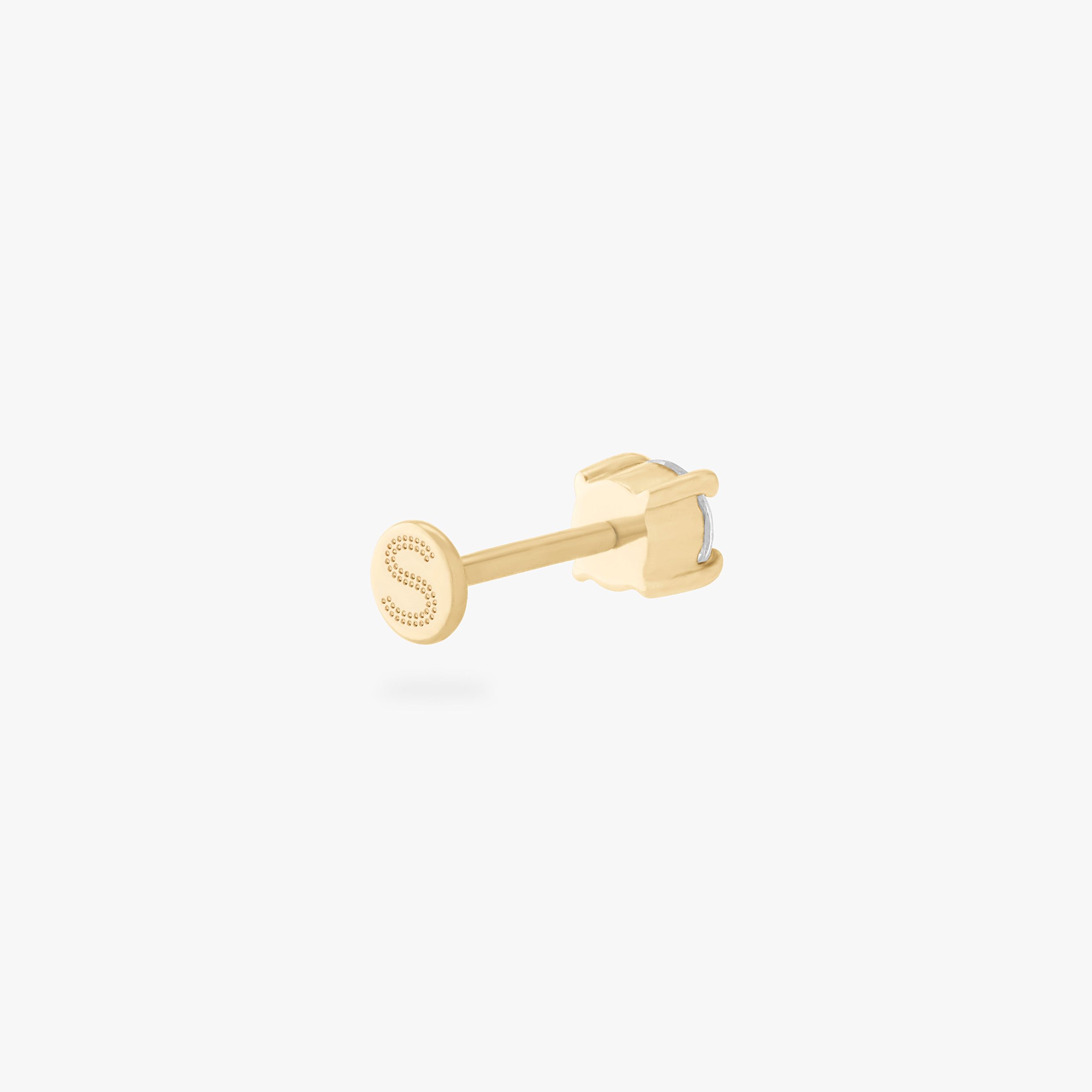 14K CZ 4mm Flatback - Image 4
