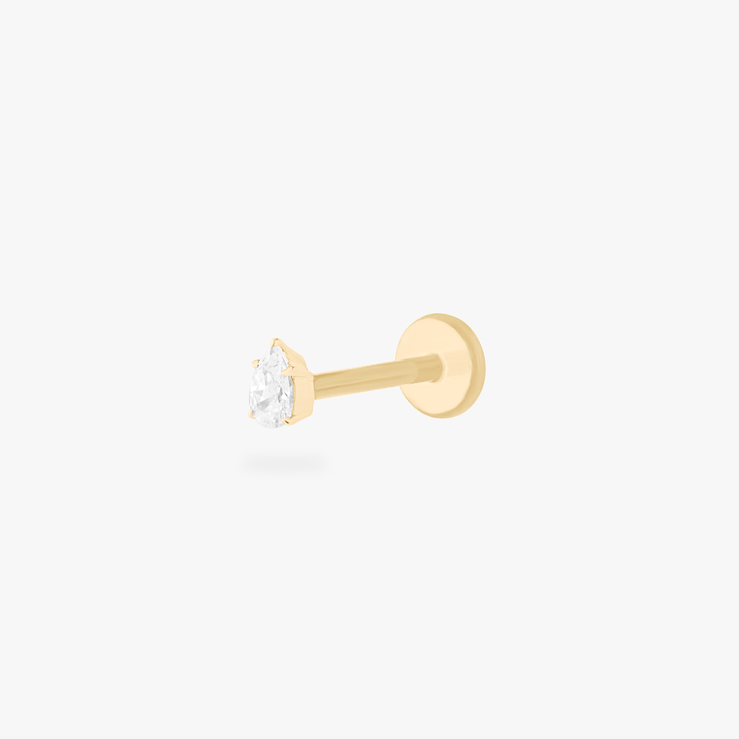 14K Pear Flatback - Image 27