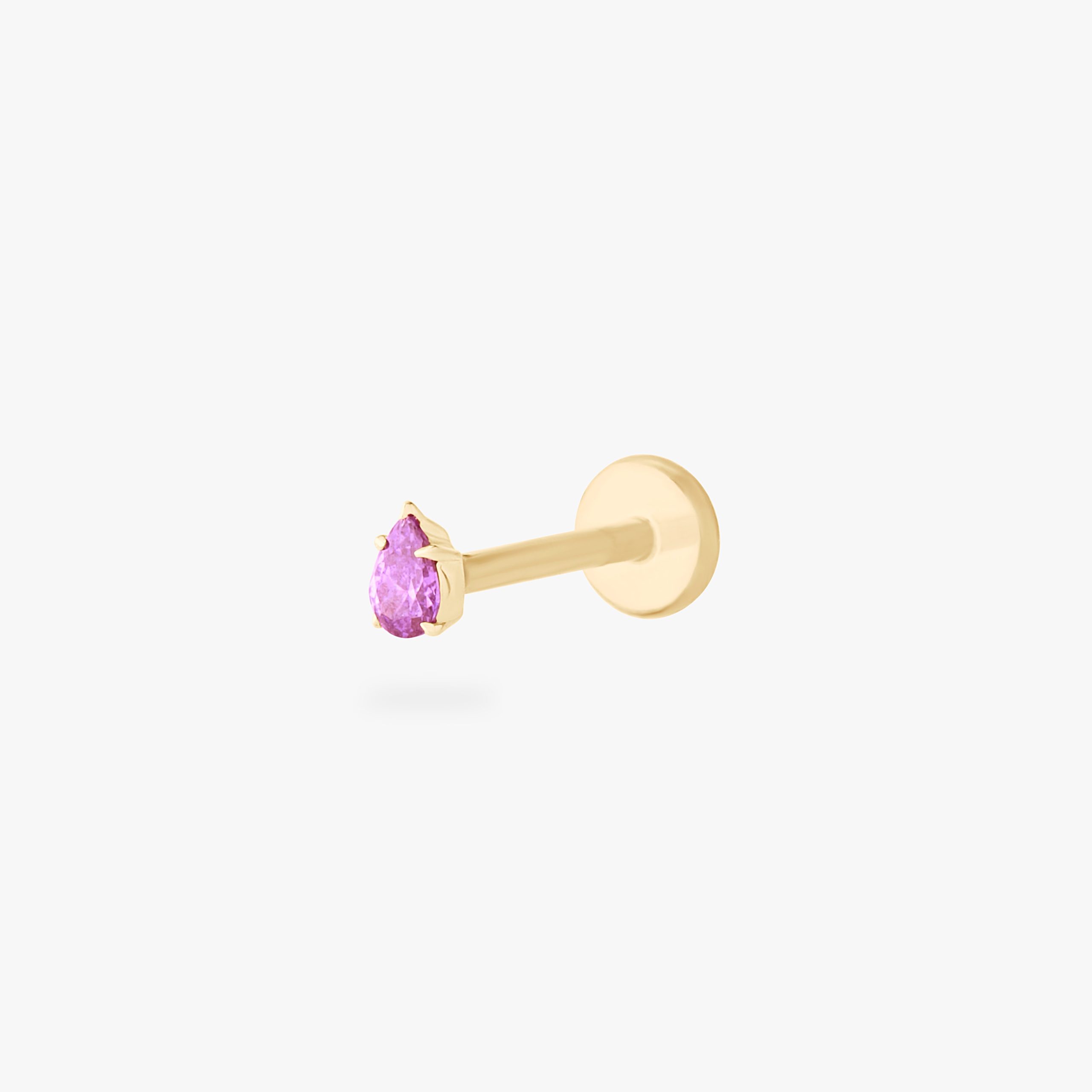 14K Pear Flatback - Image 24