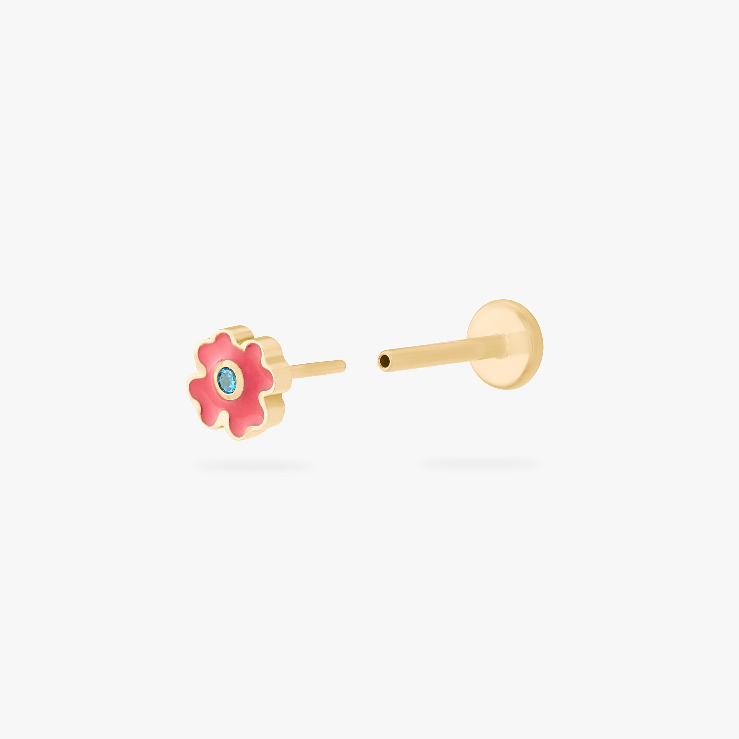 Enamel Flower Flatback Stud - Image 8