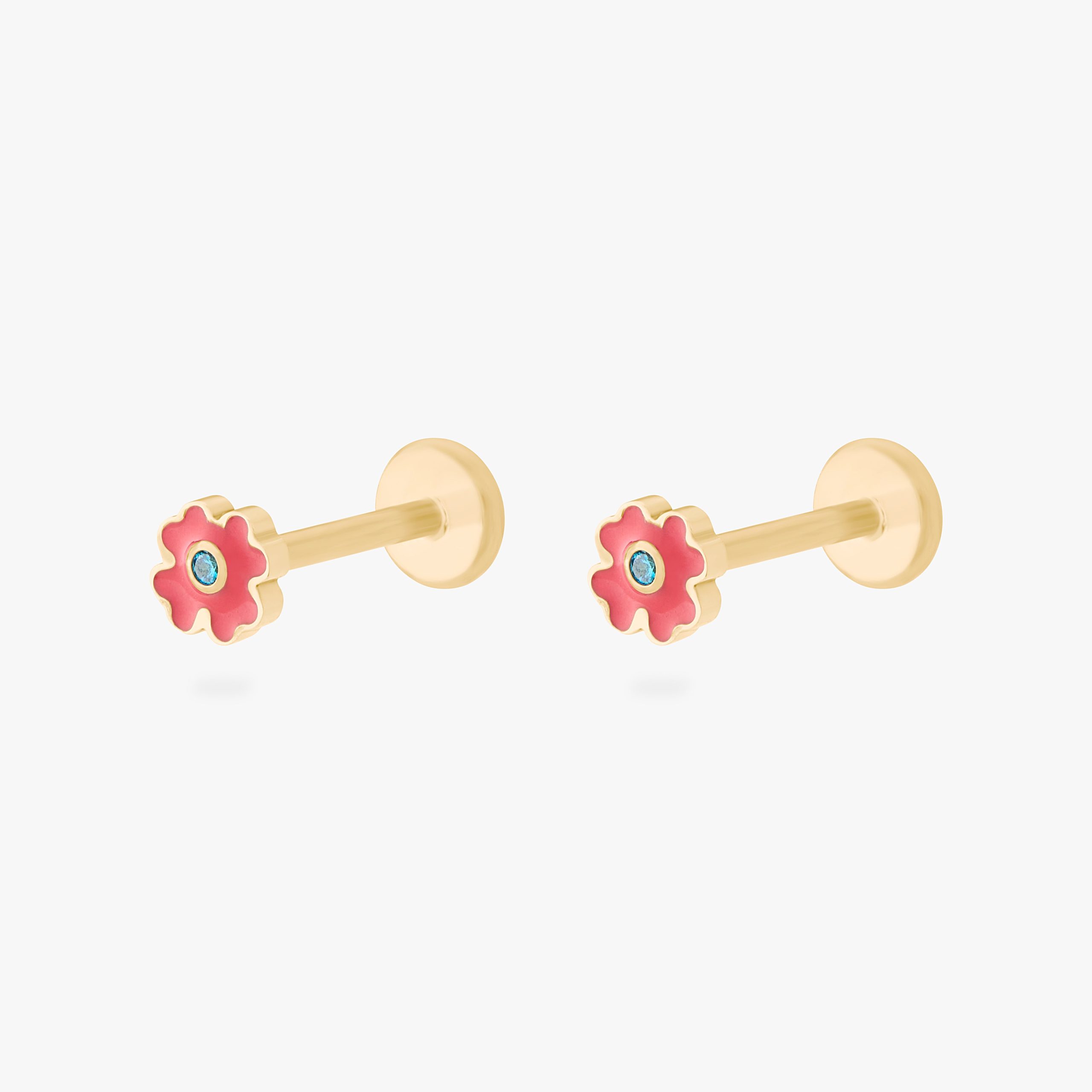 Enamel Flower Flatback Stud - Image 10
