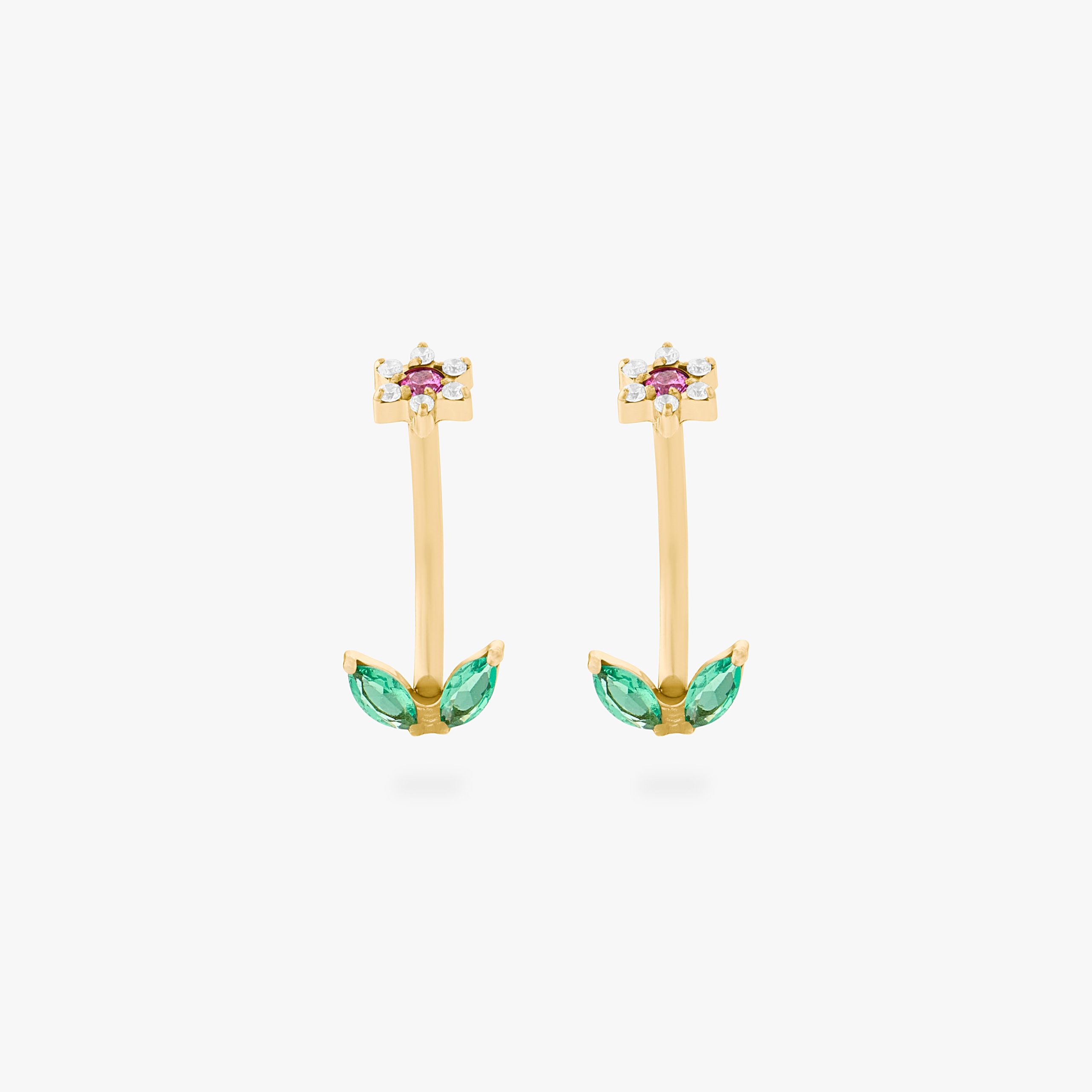 CZ Flower Barbell - Image 5