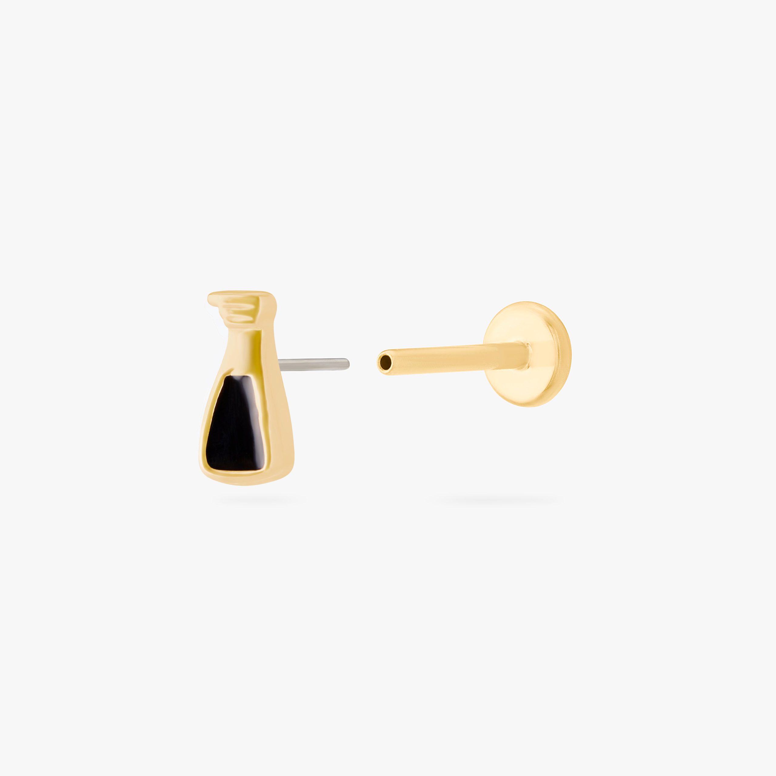 Black Vinegar Flatback Stud - Image 4