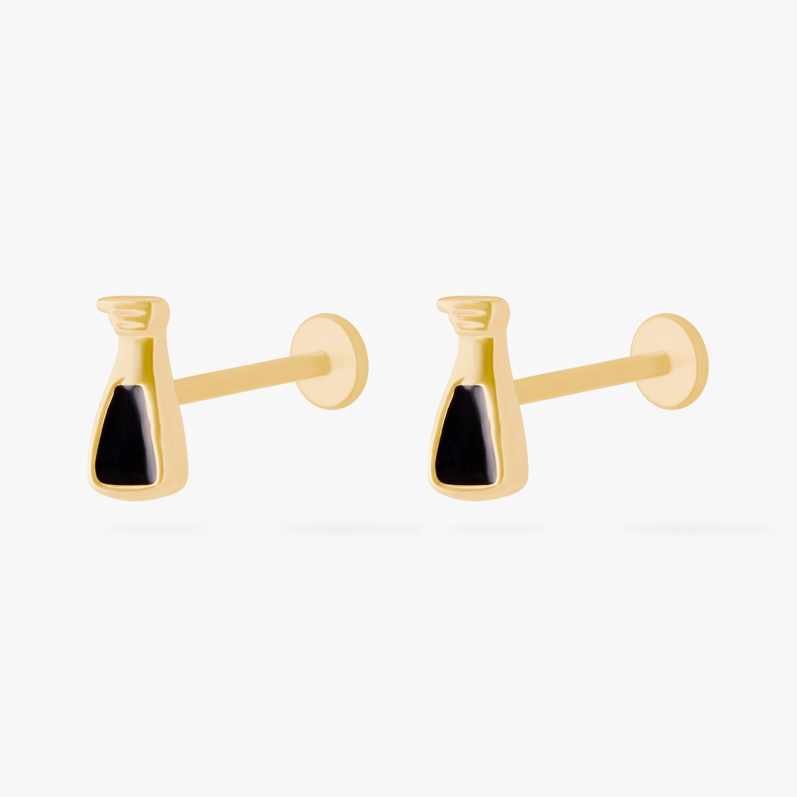 Black Vinegar Flatback Stud - Image 7