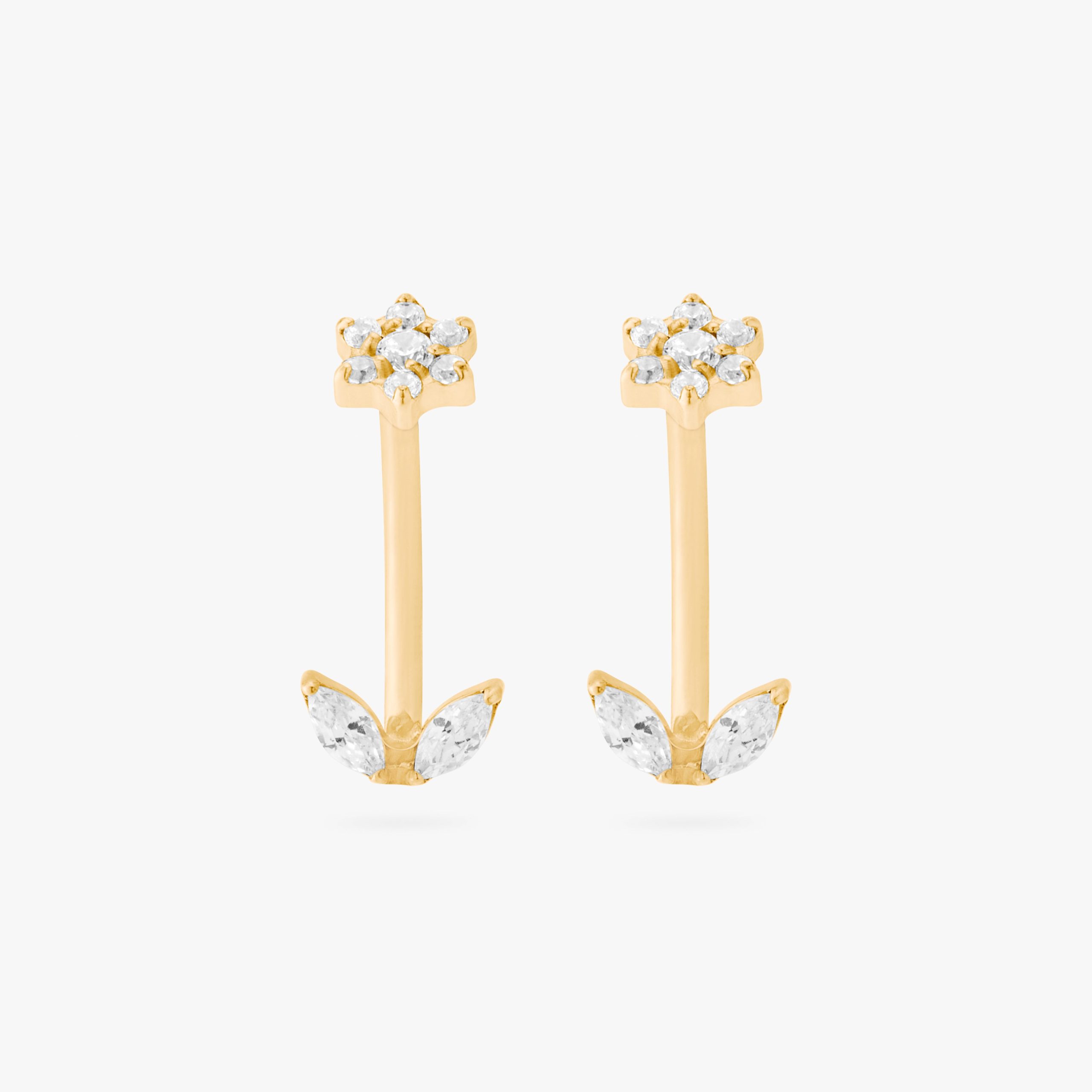 CZ Flower Barbell - Image 5